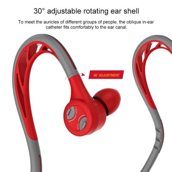 REMAX RB-S20 Bluetooth 4.2 Rotatable Ear Shell Rear-mounted Bluetooth Sports Earphone Yellow