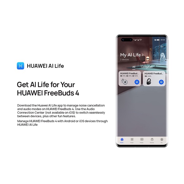 HuAwei FreeBuds 4 Ceramic White