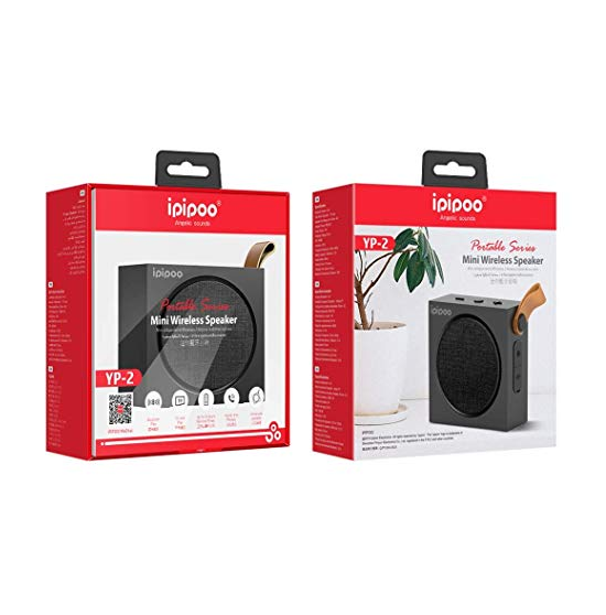 ipipoo YP-2 Mini Hand-held Wireless Bluetooth Speaker Black