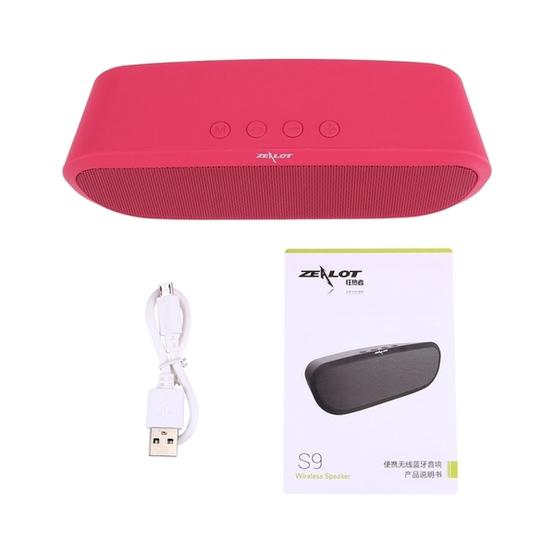 ZEALOT S9 Portable Multifunctional Wireless Bluetooth Speaker Magenta