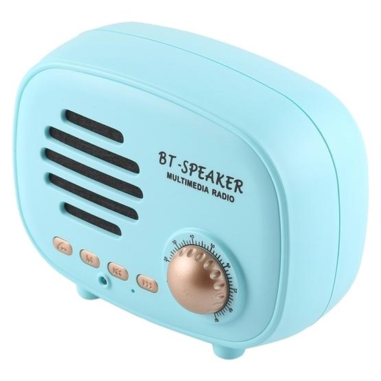 Q108 Retro Mini Wireless Bluetooth Speaker (Blue)