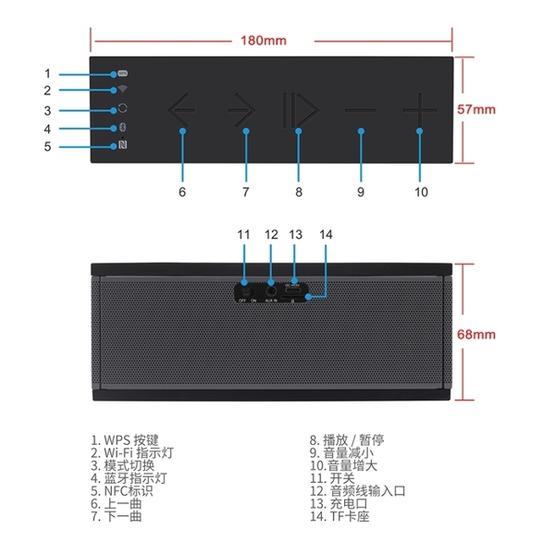 Portable Bluetooth Wireless Loudspeaker Sound System Stereo Music Surround Waterproof Outdoor Speakerer